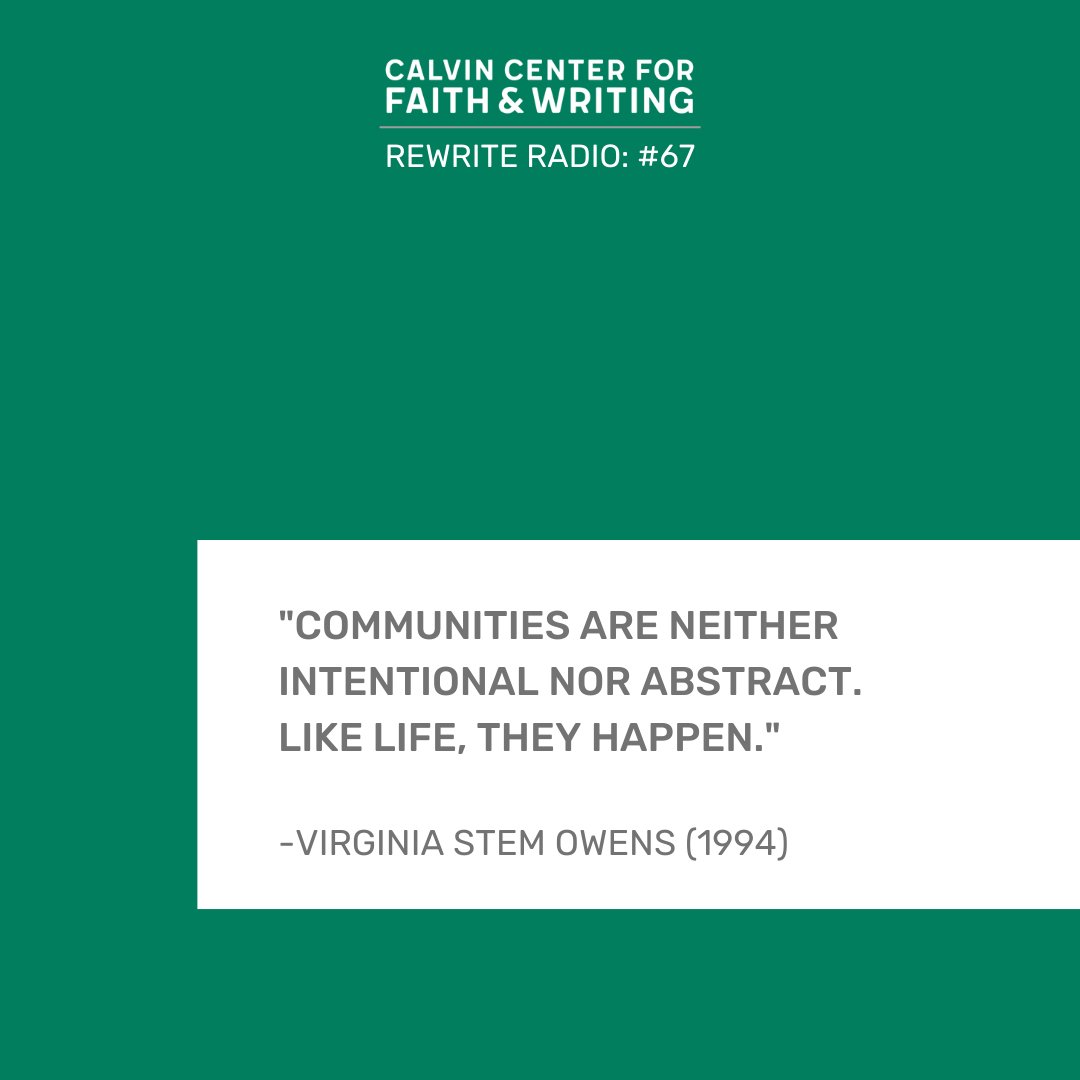 Calvin Center for Faith & Writing tweet media