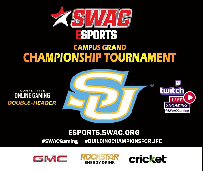 SWACEsports's tweet photo. #SWACGaming Southern University NBA 2K23 & Madden 23 Campus Championship Double-header is now live.
WATCH LIVE 👉 https://t.co/p6xEwruyfq OR 👉 https://t.co/GRJof2k4KX https://t.co/Q3qZ9CAjd6