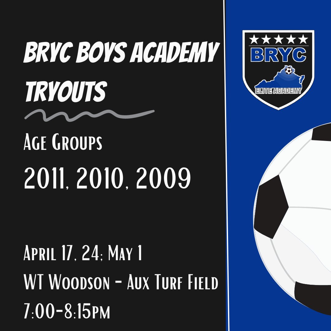 BRYC BOYS ACADEMY 📷
BRYC Academy training sessions are NOW open to evaluate players. ID Sessions allow players to train with the Academy Technical Staff and current players For more details and to fill out our interest form, check out our website brycsoccer.com