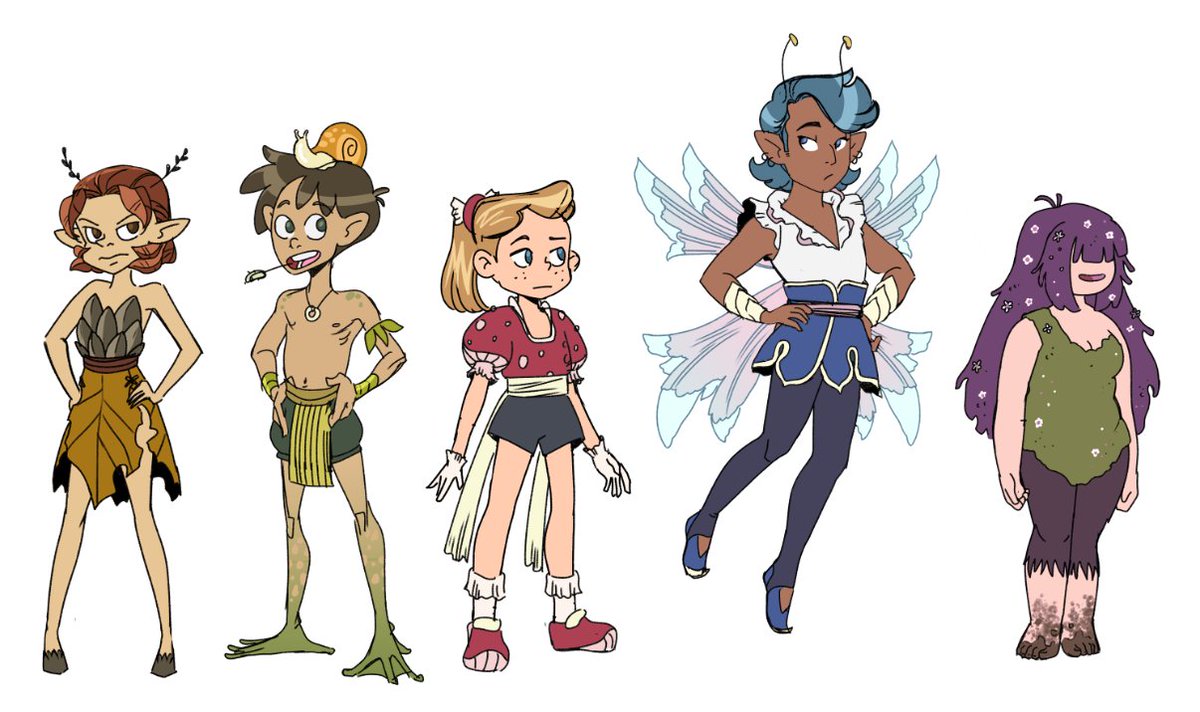 Fungal Fairy Force character designs for class 🍄

#characterdesign #fairies #conceptart