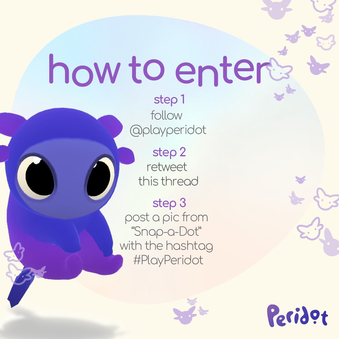 playperidot's tweet photo. *infomercial voice* But that’s not all! You can also enter to win an in-game bundle worth $100 when the game launches May 9!

To enter this sweepstakes, follow the steps below by May 5. No purchase required, must be 18+, see terms and conditions here: https://t.co/SikdaEvY5Q https://t.co/YoBOp7VNrE