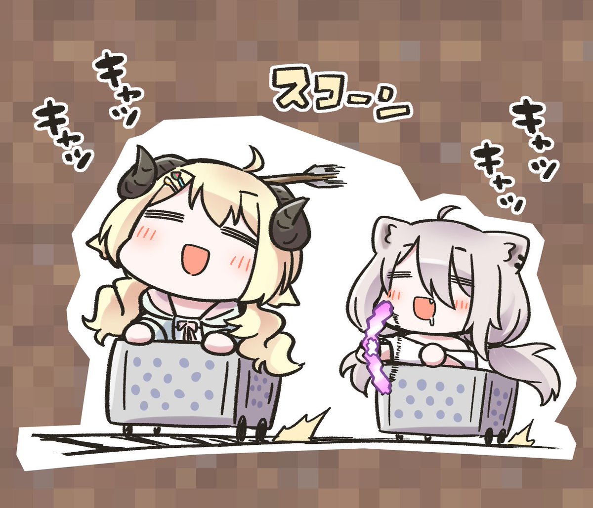 スキあらばヘッショ #つのまきあーと #ししわた 