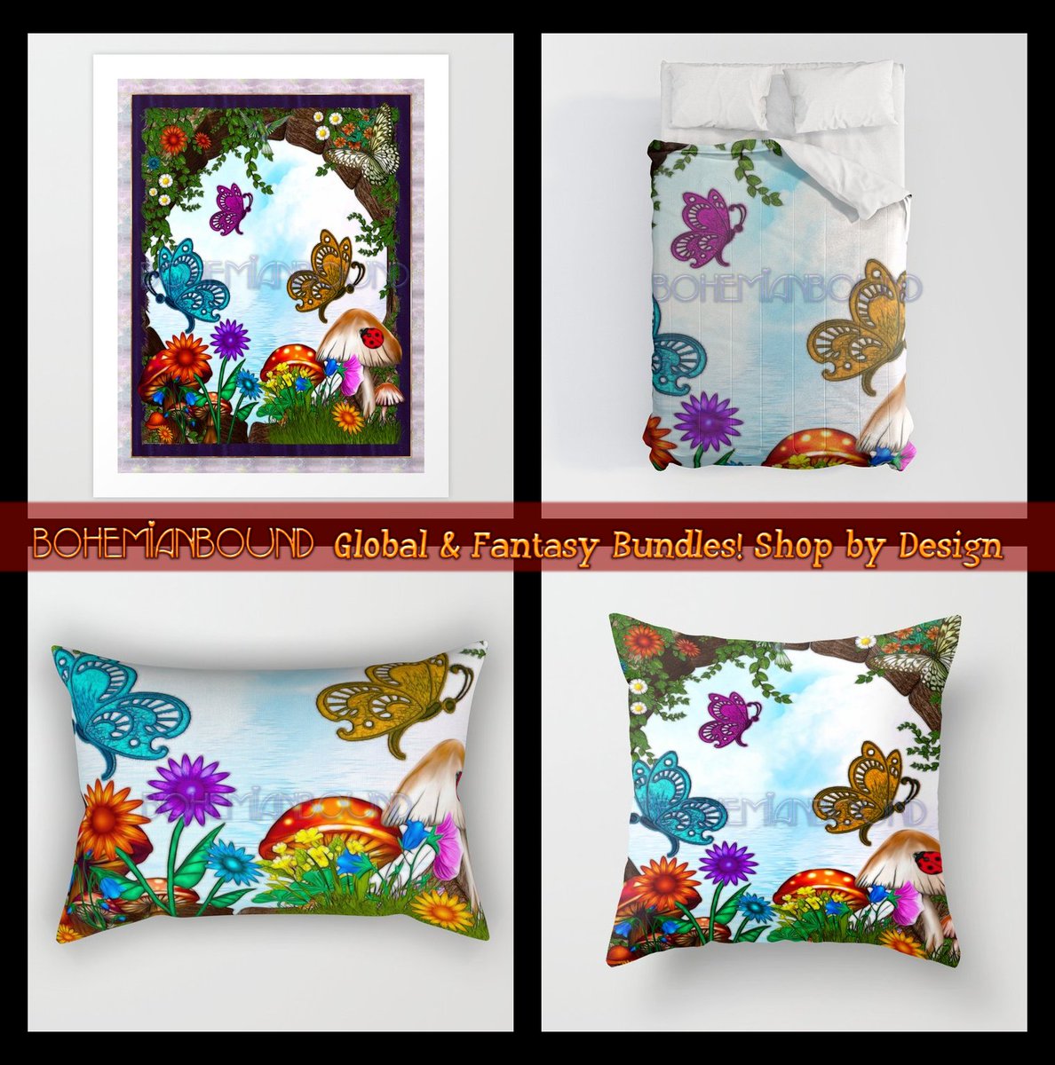 BohemianBound's tweet image. Bohemian Bound Shop by Design at Society6! Multiple Design Bundles, Matching Room Decor, Accessories &amp;amp; More at one Click! @society6 Fantasy, Global, 3D Nature and More! #bedding #comforters #decor #pillows #beddingsets #fineartprints #wallart #clocks society6.com/bohemianbound/…