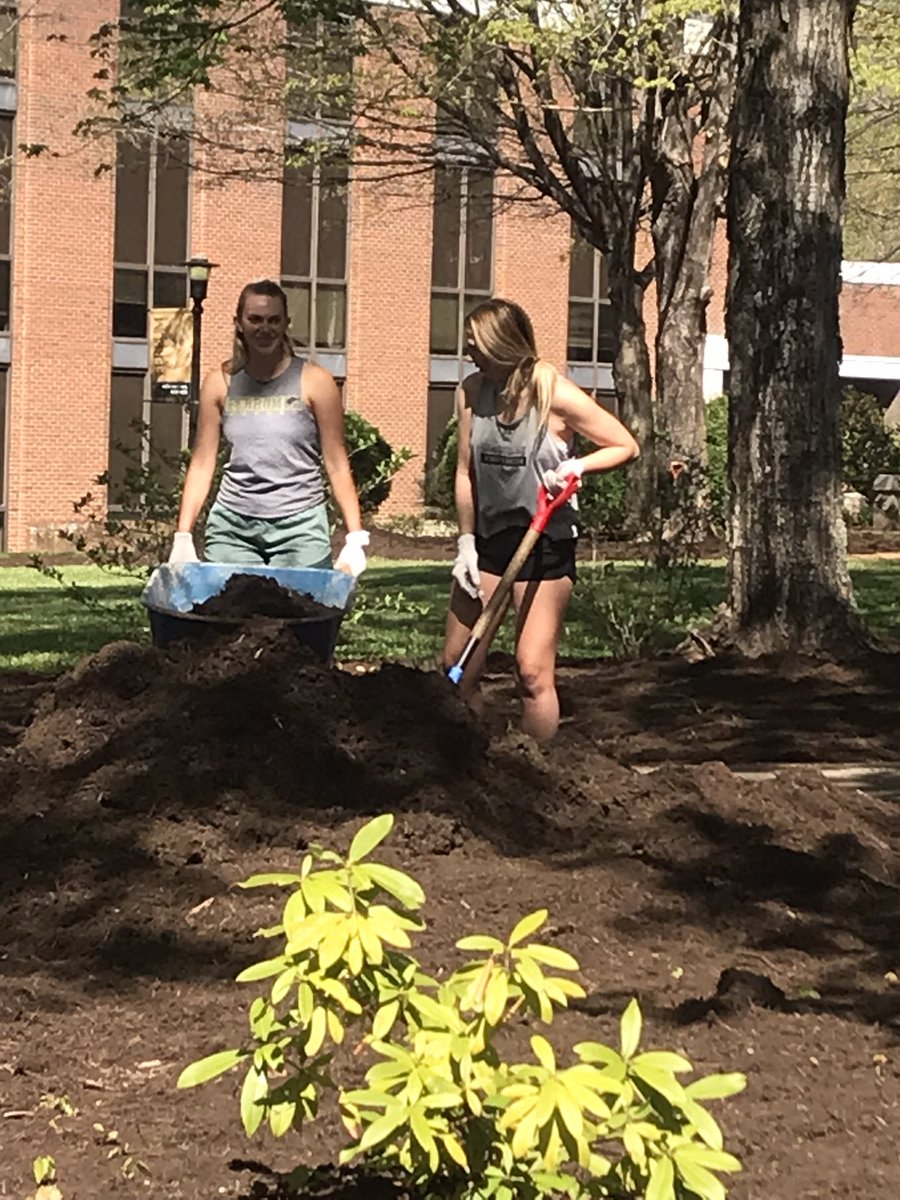 MirtaMMartin's tweet photo. #Panthers helping the Panther Nation get ready for commencement @FerrumCollege #NotSelfButOthers https://t.co/VaPRGn4U7s