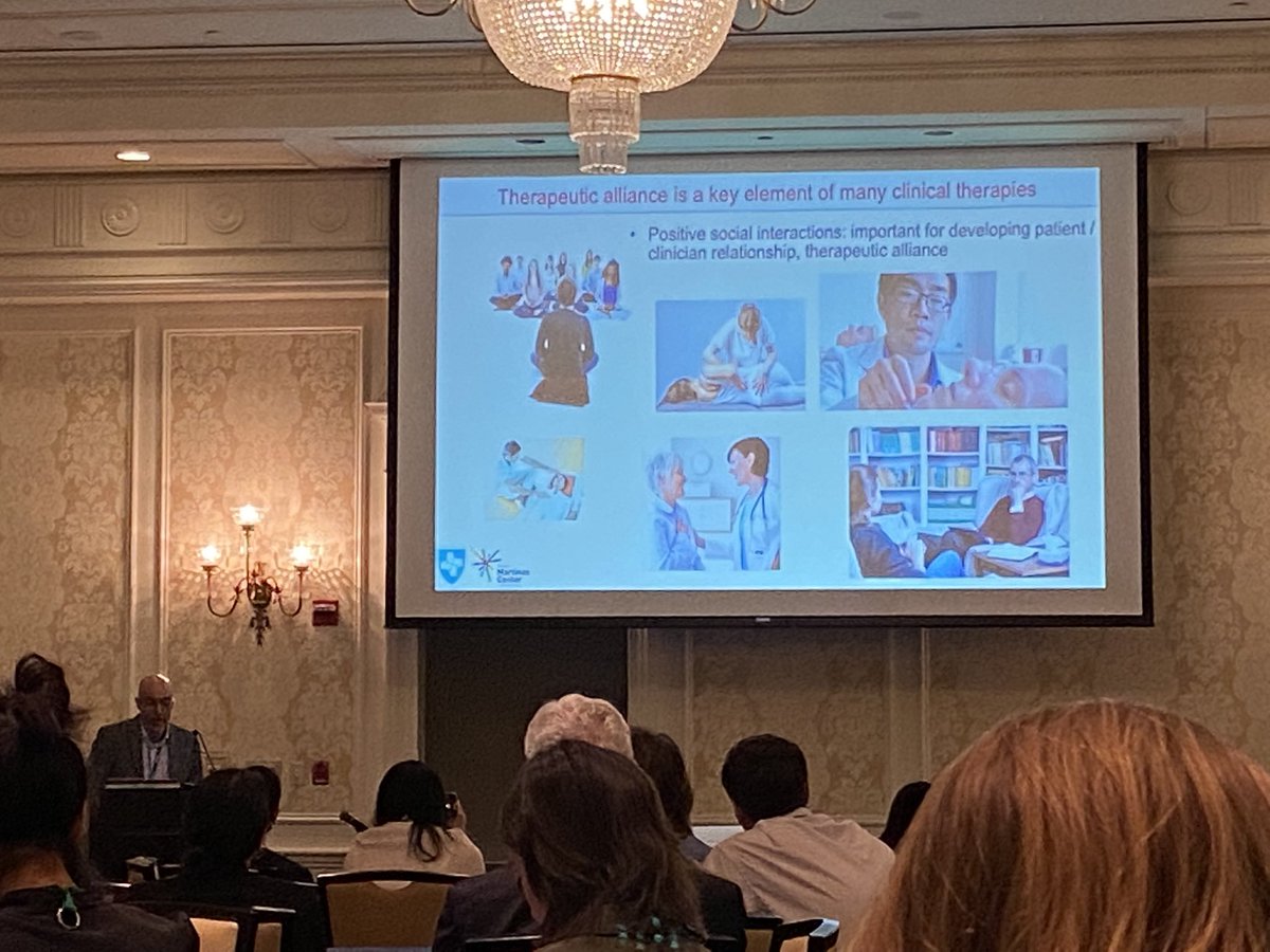 dr_thesia's tweet image. Dr. Napadow @VitalyNapadow speaking on the benefits of therapeutic alliance and patient/clinician communication to both the patient and the provider. #USASP2023