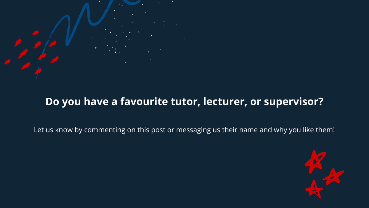 ⚠️ Calling all SET students! ⚠️

We want to hear about the amazing educators who have made an impact on your academic journey. Nominate your favourite tutor, lecturer, or supervisor by replying with their name and why you appreciate them! Let’s celebrate their hard work👏🏼