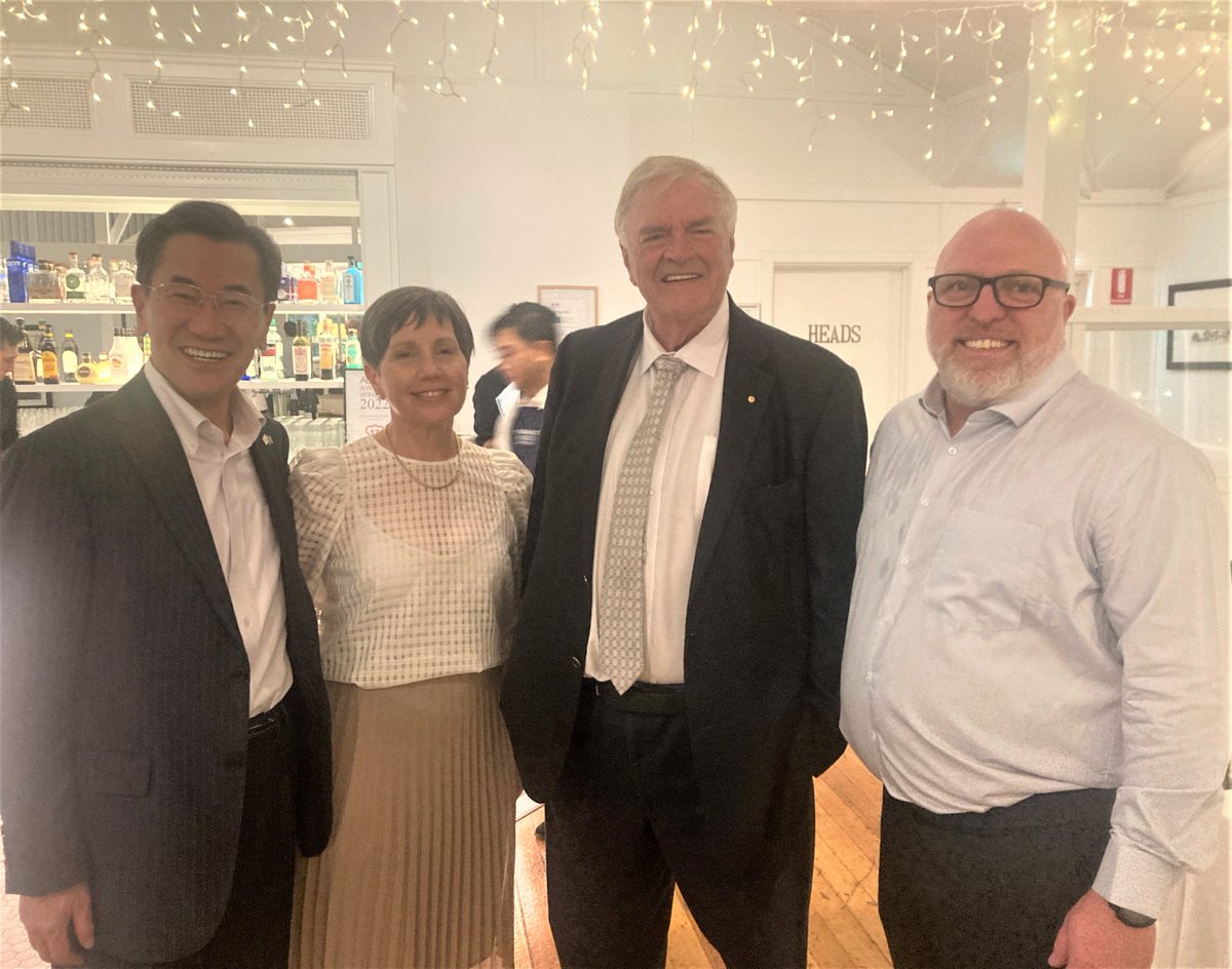 What a privilege to sit alongside Hon Kim Beazley AC at the <a href="/ASPI_org/">ASPI</a> #DarwinDialogue!
His impeccable insight based upon many years of dedication to politics &amp; the public service has inspired all the participants of this seminar.
<a href="/LeadAbilityGrp/">Gill Savage</a> <a href="/johncoyne14/">Dr John Coyne</a>