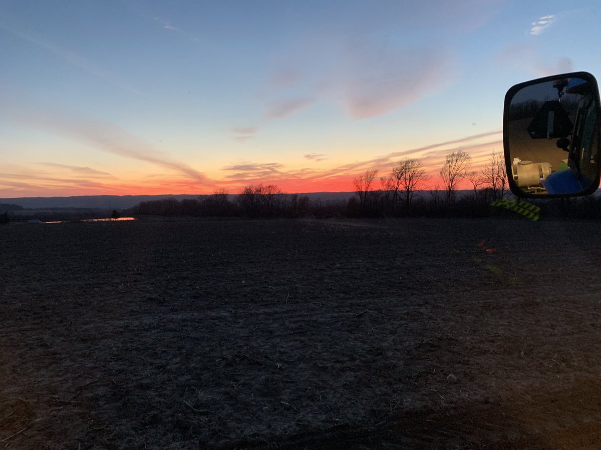 Evening! We are at it again! #plant23 continues with peas going in tonight. Admiring this view too. I've been away from twitter for awhile, going to be posting some farm updates in coming weeks, and dive into where i've been sometime over next while. Good luck to you for 2023!