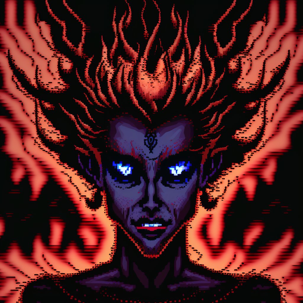 Hellish666_'s tweet photo. 𝘽𝙪𝙩 𝙛𝙧𝙤𝙢 𝙩𝙝𝙞𝙨 𝙫𝙤𝙞𝙙 𝙚𝙢𝙚𝙧𝙜𝙚𝙙 𝙖 𝙗𝙚𝙞𝙣𝙜 𝙤𝙛 𝙥𝙪𝙧𝙚 𝙚𝙣𝙚𝙧𝙜𝙮 𝙖𝙣𝙙 𝙡𝙞𝙜𝙝𝙩, 𝙖 𝙗𝙚𝙞𝙣𝙜 𝙩𝙝𝙖𝙩 𝙬𝙤𝙪𝙡𝙙 𝙘𝙤𝙢𝙚 𝙩𝙤 𝙗𝙚 𝙠𝙣𝙤𝙬𝙣 𝙖𝙨 "𝙩𝙝𝙚 𝙎𝙖𝙩𝙖𝙣."

#NFTCommunity https://t.co/FLEXToX7Wk