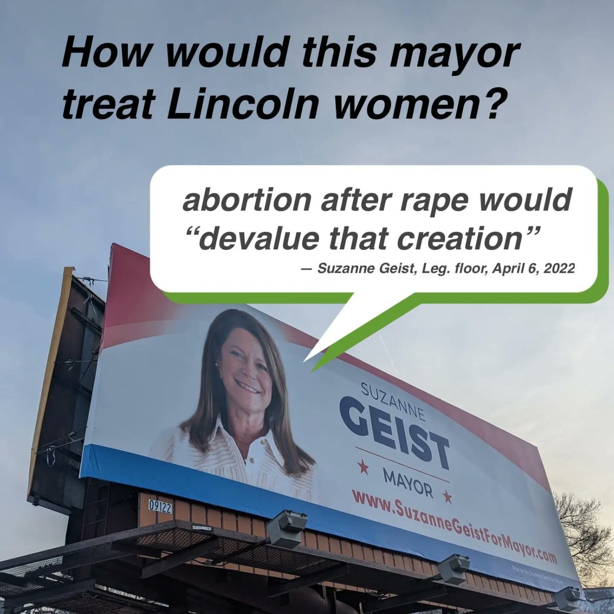 indivisibleLNK's tweet photo. Geist could do it. Don't let her. Stand up for your rights, Lincoln. https://t.co/ugtZDHu9Dp