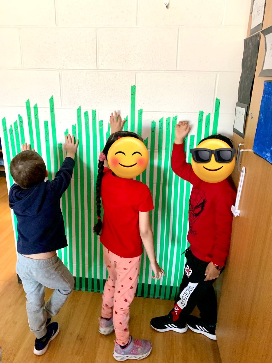 We have been learning lots about measurement. Today students got to see how tall they were, and had a wonderful discussion about what they noticed. Lots of great math language was expressed as they shared observations-height, tall, short, equal, bigger, smaller <a href="/oakwrdsb/">Oak Creek PS</a>