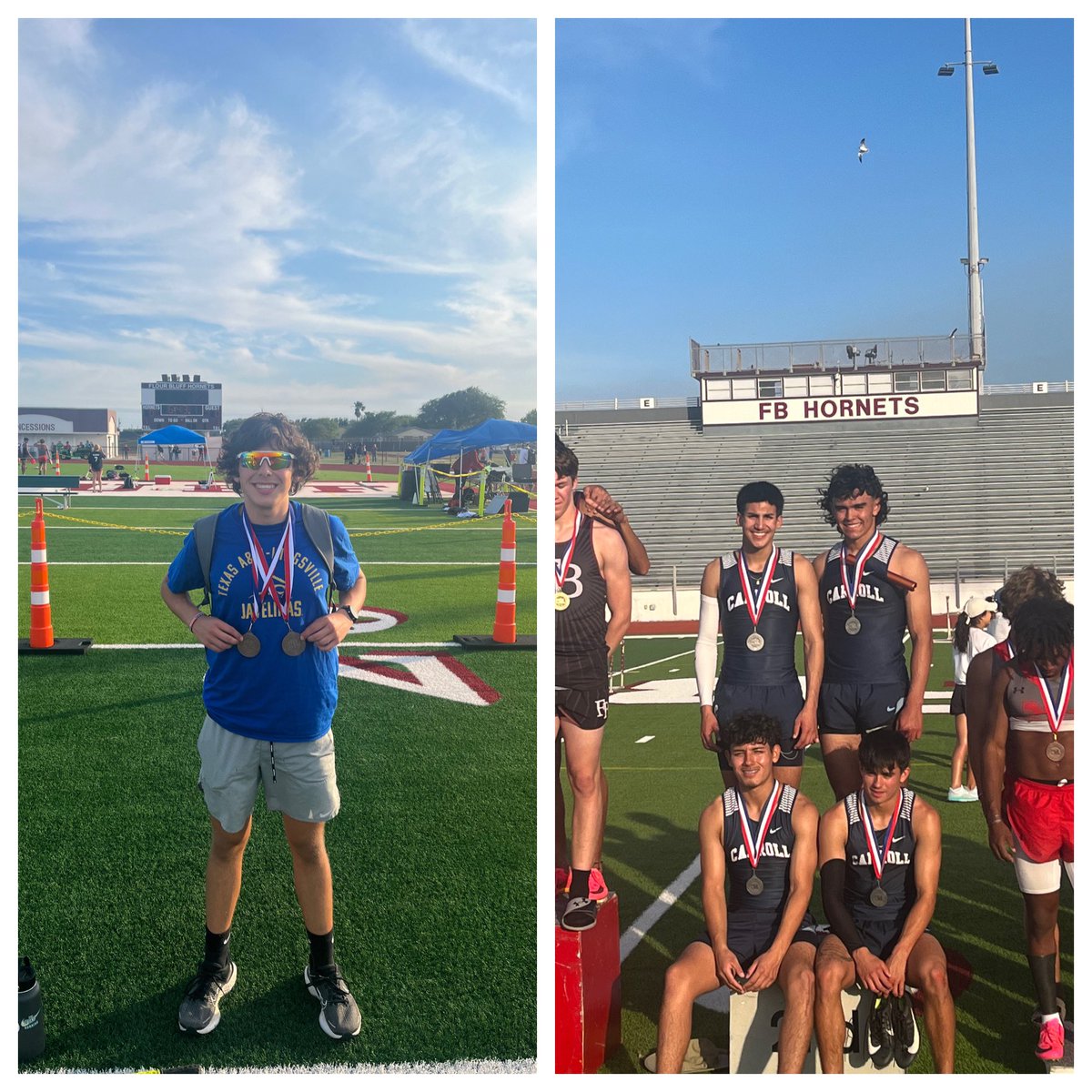 Our Tigers closed the District Meet with a bang with Bradley Griffin qualifying in the mile and the 4X4 consisting of-

Kyle Callejo-Soto
Jacob Posada
David Hinojosa 
Jasion Juarez
Super proud of guys! <a href="/Arredondo_CHS/">Robert M. Arredondo</a> <a href="/CNeatherlin/">Cal Neatherlin</a> <a href="/CoachAcosta1/">chacosta</a> <a href="/CoachGarcia_51/">Tommy Garcia</a> <a href="/MaryCarrollHigh/">Mary Carroll High School</a>