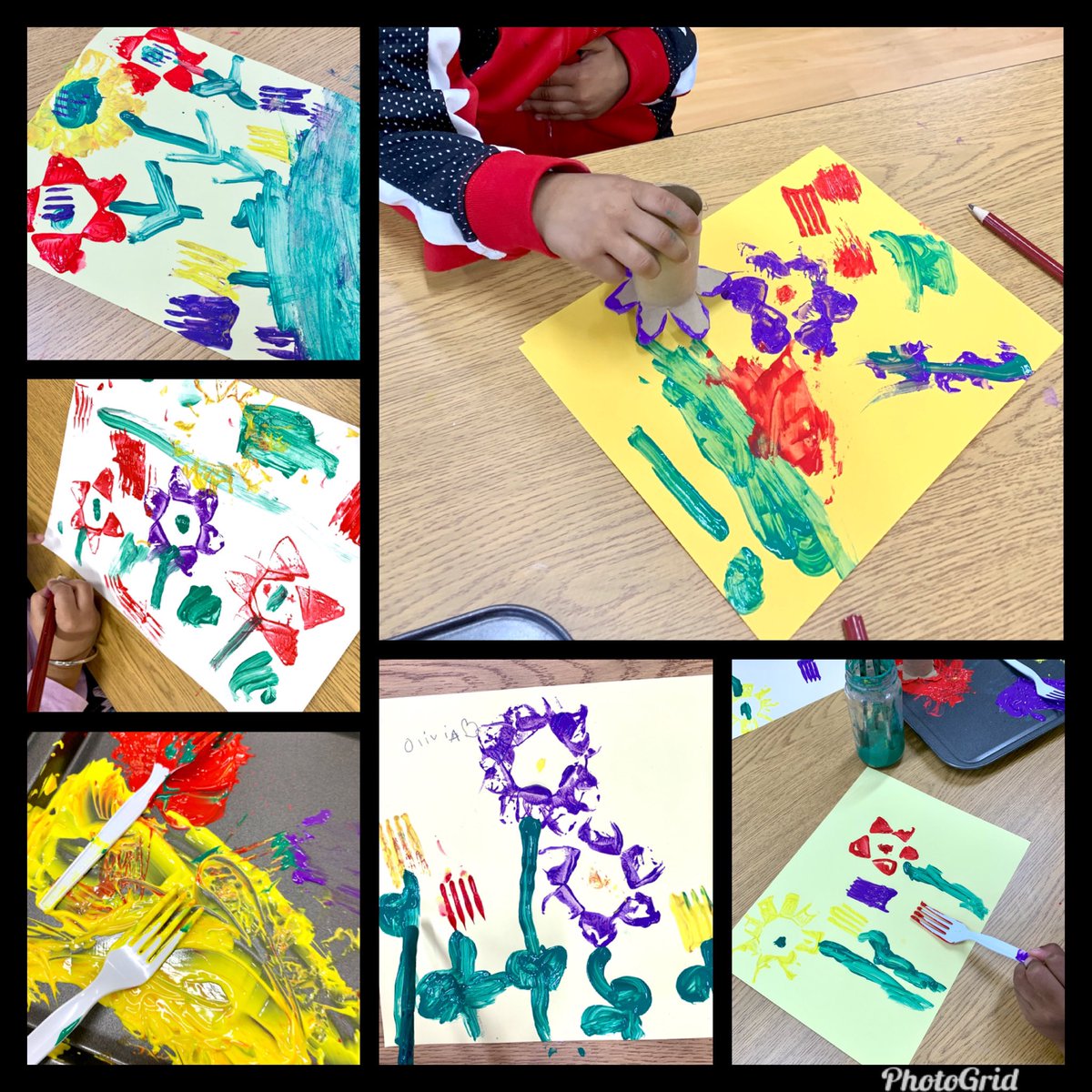 Brightening up our art centre creating flower gardens. <a href="/oakwrdsb/">Oak Creek PS</a>