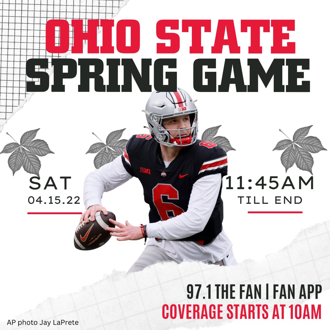 971thefan's tweet photo. For those of you who hate every other team in college football, we give you a game featuring just the Buckeyes. 

Check out the OSU Spring Game on the Fan this Saturday. #GoBucks https://t.co/zFBUFcaHcb
