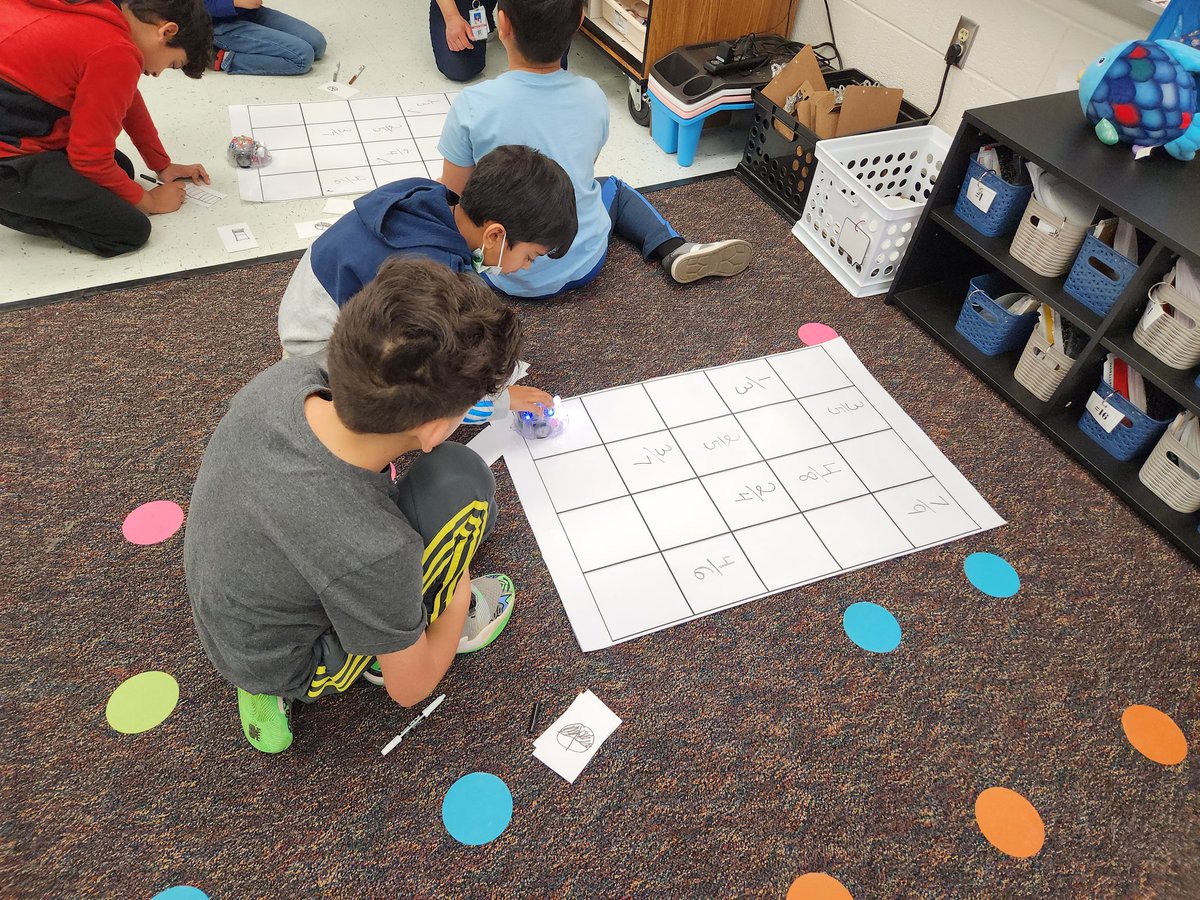 MrsHaynie's tweet photo. Reviewing fraction concepts through coding stations in 3rd grade. @HillsideLCPS https://t.co/DqquNddyOi