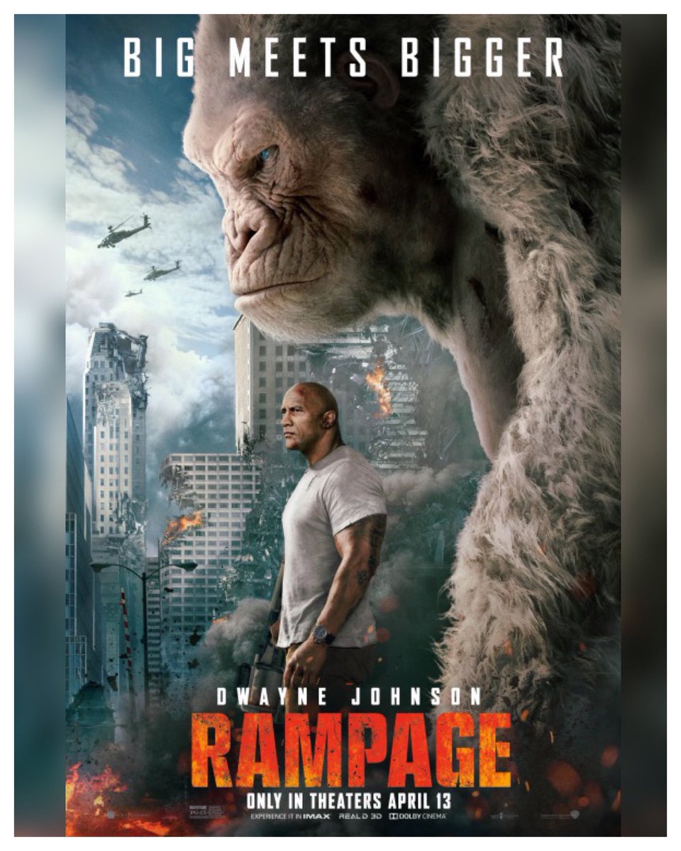 5 Years #Rampage Starring: #TheRock #NaomieHarris #MalinÅkerman #JeffreyDeanMorgan #JakeLacy #JoeManganiello #MarleyShelton #JackQuaid #WillYunLee Directed By: #BradPeyton 🎮
 
#WreckLeaguePodcast