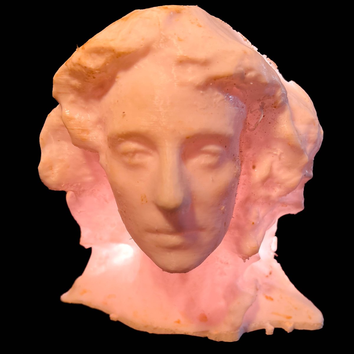 va2rosa's tweet photo. 3d printed me, #dataset #stylegan #stylegan3 #aiart https://t.co/P2l3n2MKs3