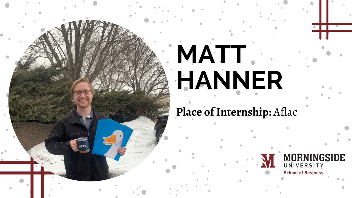 🚨INTERN ALERT🚨

Meet Matt Hanner! Matt is interning at Aflac. He is talking with local business owners and performing analysis to identify employer values, objectives, and pain points, while also helping and learning more about customer service, enrollment, and claims support.