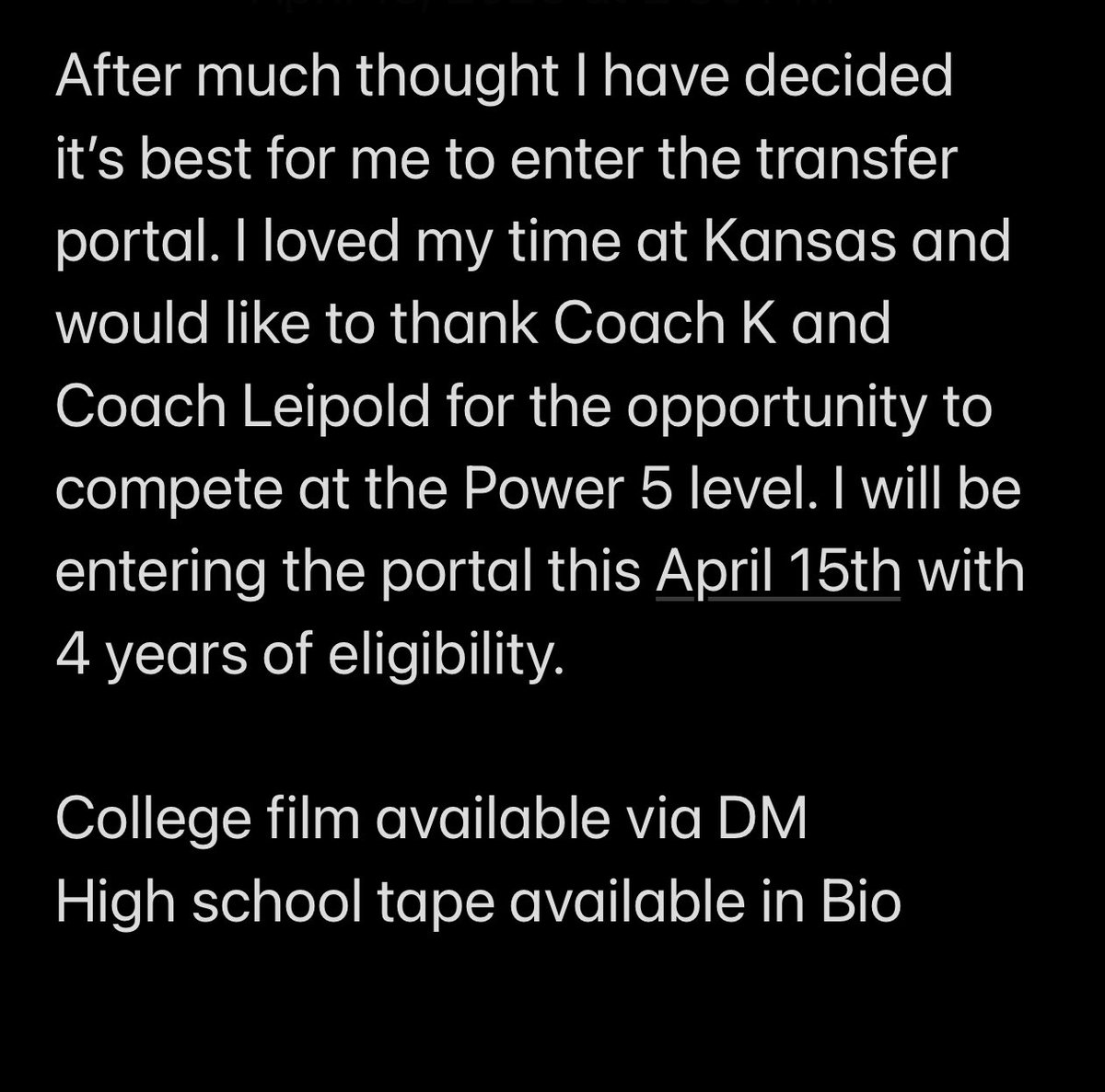 Thank you KU!