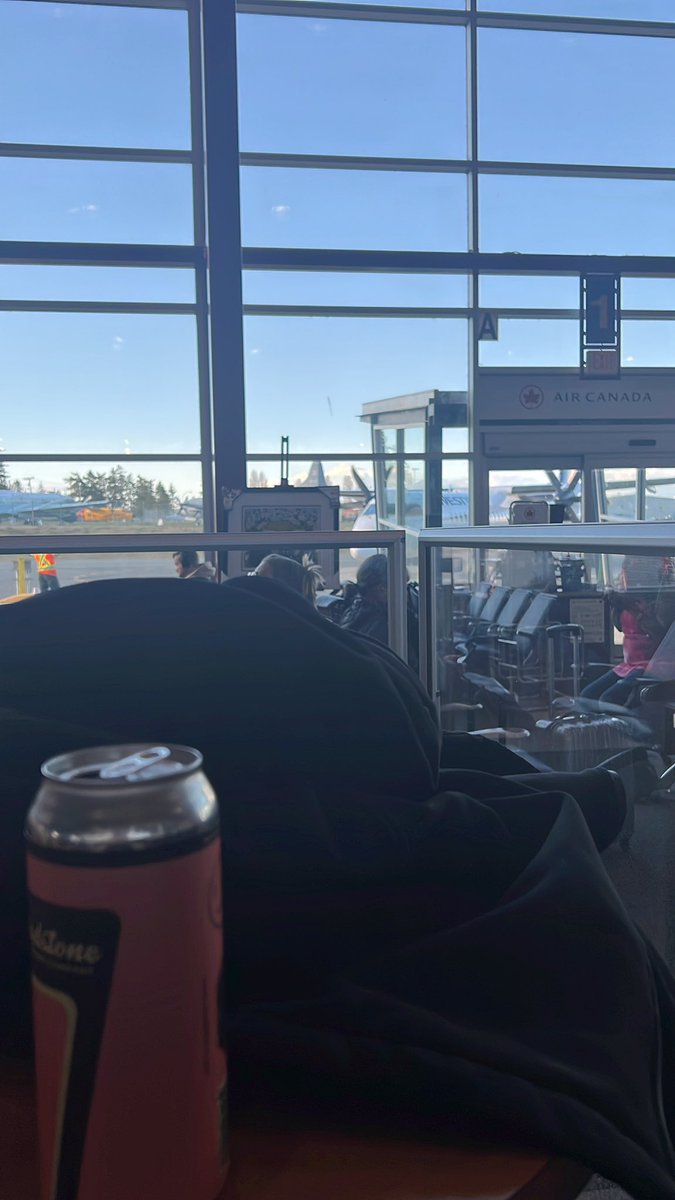 First time flying alone today ✈️