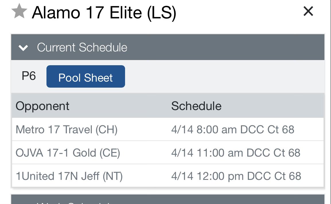 Ready for <a href="/LoneStarClassic/">Lone Star Classic</a> weekend with <a href="/AlamoVB/">Alamo Volleyball</a> 17 Elite! Let's do this ladies! 

Come check us out at court 68. <a href="/PrepDigTX/">Prep Dig Texas</a>