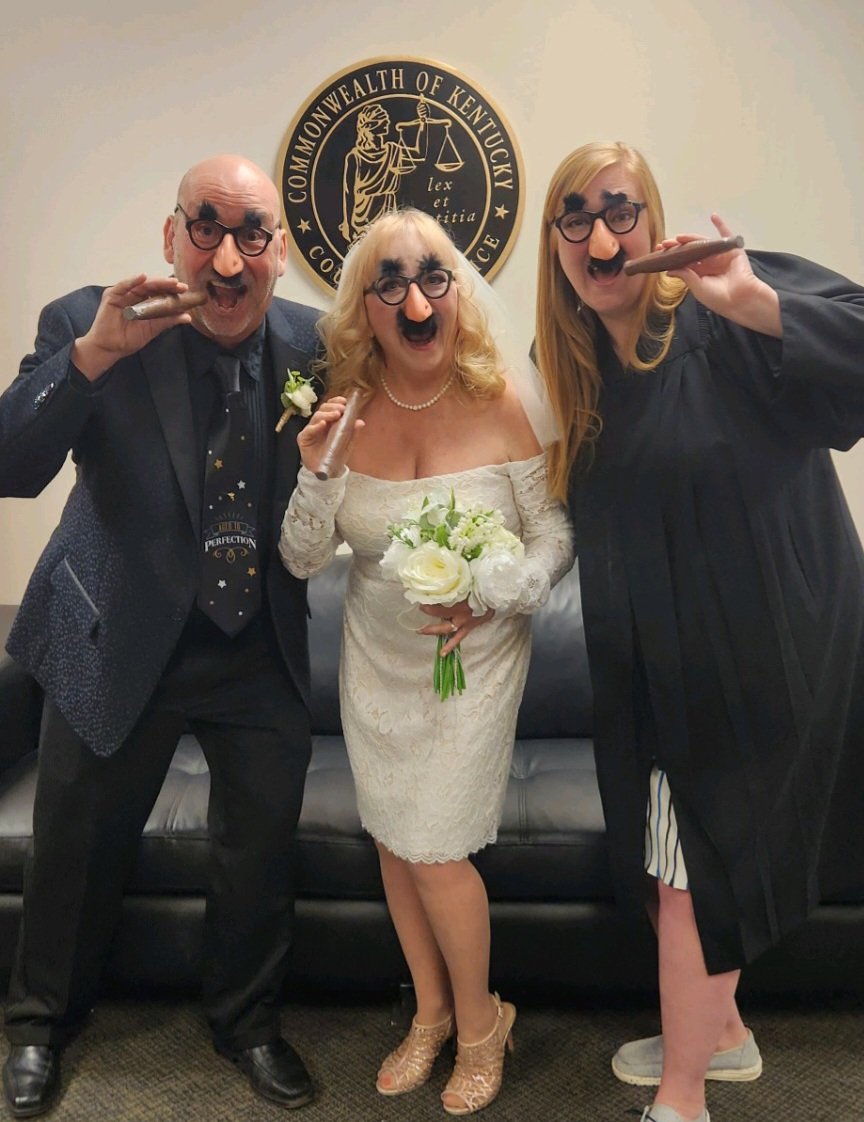 "And so, with laughter and love, we lived happily ever after."  This couple made my day.  What fun to officiate their wedding and be included in their joy.  

#votekarenfaulkner #livelaughlove
