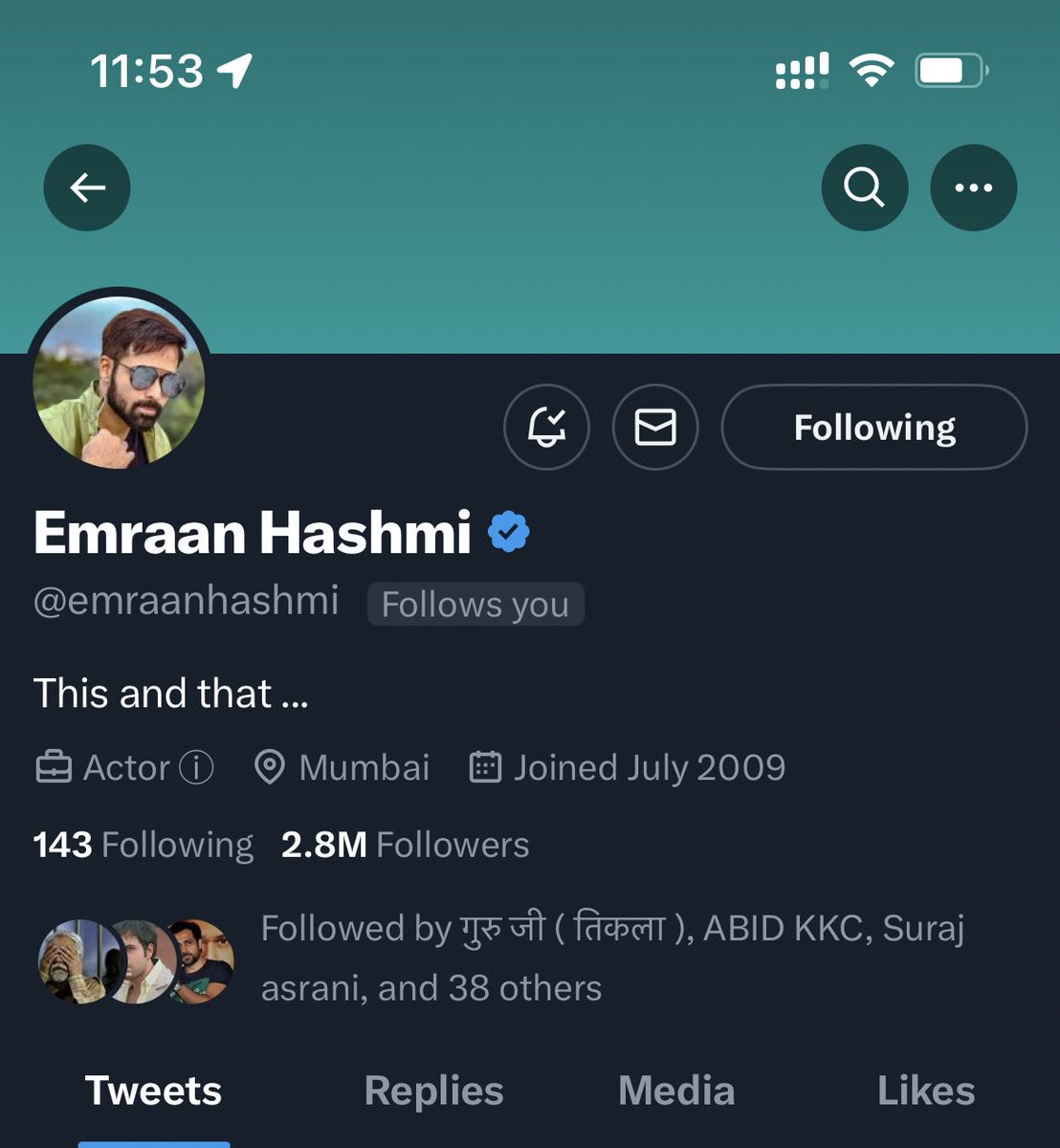 Alzz_E's tweet photo. Can’t express my feelings in words rn 😭😭😭😭😭 thank you so much Emraan @emraanhashmi ❤️❤️❤️❤️❤️❤️❤️ https://t.co/lNLhgTtHtd