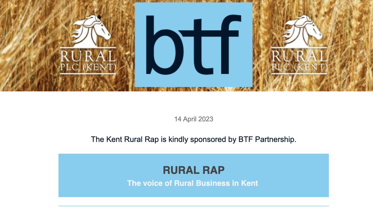 Read this week's round up of rural and business news for landowners and farmers in Kent &amp; Sussex.

mailchi.mp/d4d5ed6ad387/k…

#business #rural #farmers #landowners #kent #sussex