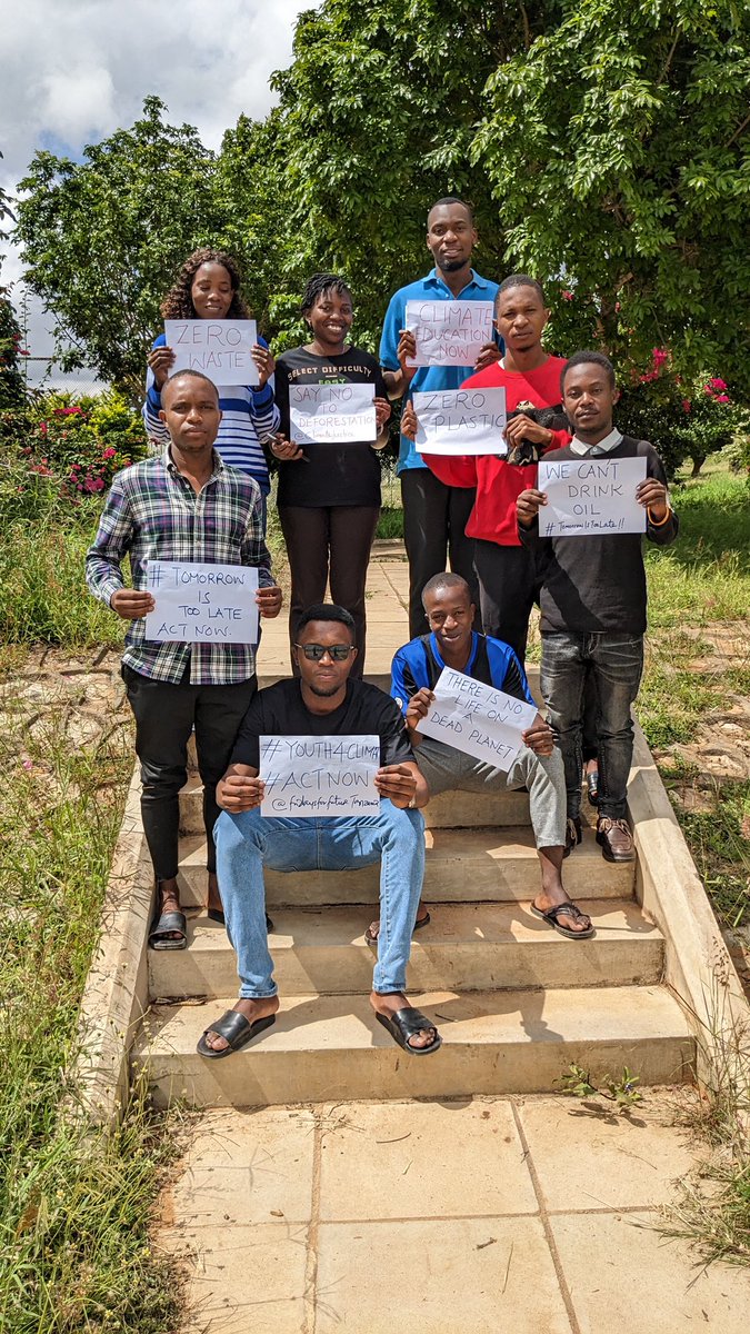 Friday4futuretz's tweet photo. #twiff,7, #FridaysForFuture Tanzania,Dodoma.#strikeforclimate #fridaymorning Be part of the solution https://t.co/o9dRYcekVP