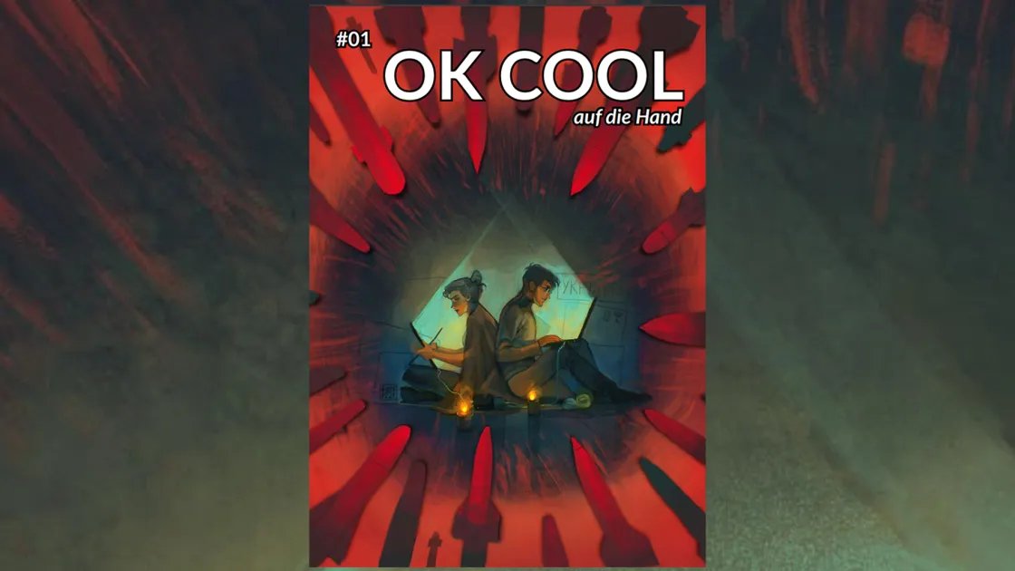 R3nDom's tweet photo. Für diese Ankündigung habe ich fast ein halbes Jahr lang gearbeitet, jetzt kann ich es verraten:

Ich mache ein eigenes Print-Magazin! 🥳

Es heißt "OK COOL auf die Hand" und wird sich um den Krieg in der Ukraine drehen und wie ihn die Menschen aus der Spielebranche erleben. https://t.co/lwLFrdwc7d