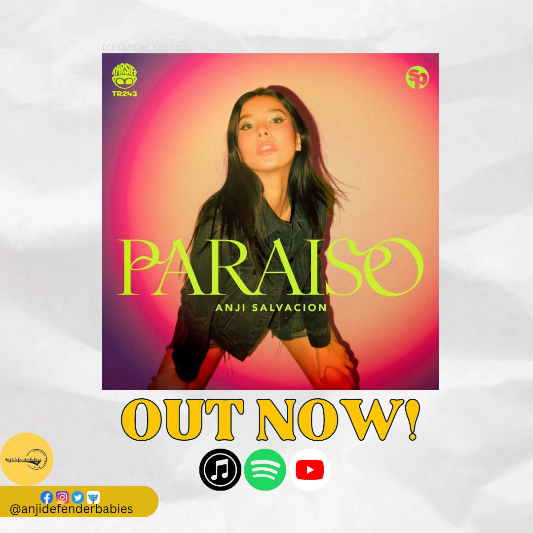 AnjidefenderOFC's tweet photo. Long wait is over, new summer anthem is here! Stream Anji's 'Paraiso' in iTunes, Spotify, and YouTube. 

Congratulations, @anjisalvacion ! 💛

ANJI AMING PARAISO 
#AnjiSalvacion #AnjiParaiso https://t.co/Z4VFZaIncr