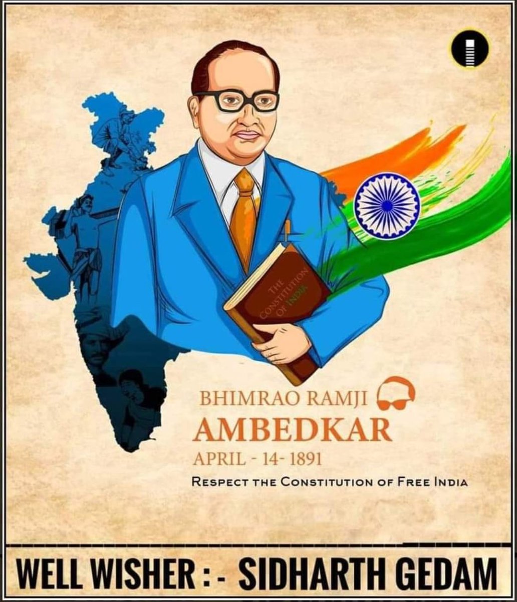 #भारत_रत्न_डाॅ_भीमराव_अंबेडकर_जी  की जयंती पर शत शत नमन
#जय_भीम 
#जयभारत 
#DrAmbedkarJayanti
