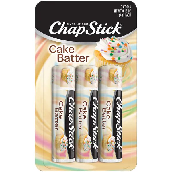 ErisandeVT's tweet photo. I just received Chapstick Lip Tube (Pack of 3) - Cake Batter from Anonymous via Throne. Thank you! https://t.co/4StUsraHvk #Wishlist #Throne https://t.co/pkWDshKSUy