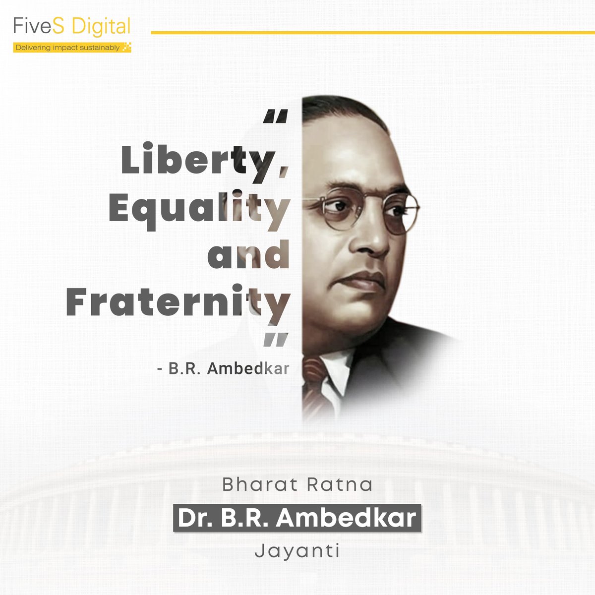 FivesDigital's tweet photo. Wish you all a very Happy Ambedkar Jayanti.

#HappyAmbedkarJayanti #DrBRAmbedkar #equalityday #Equality #Inclusion #womensrights #empoweringwomen #equalrights #diversity #humanity #FiveSDigital https://t.co/qiIXlcGZTQ