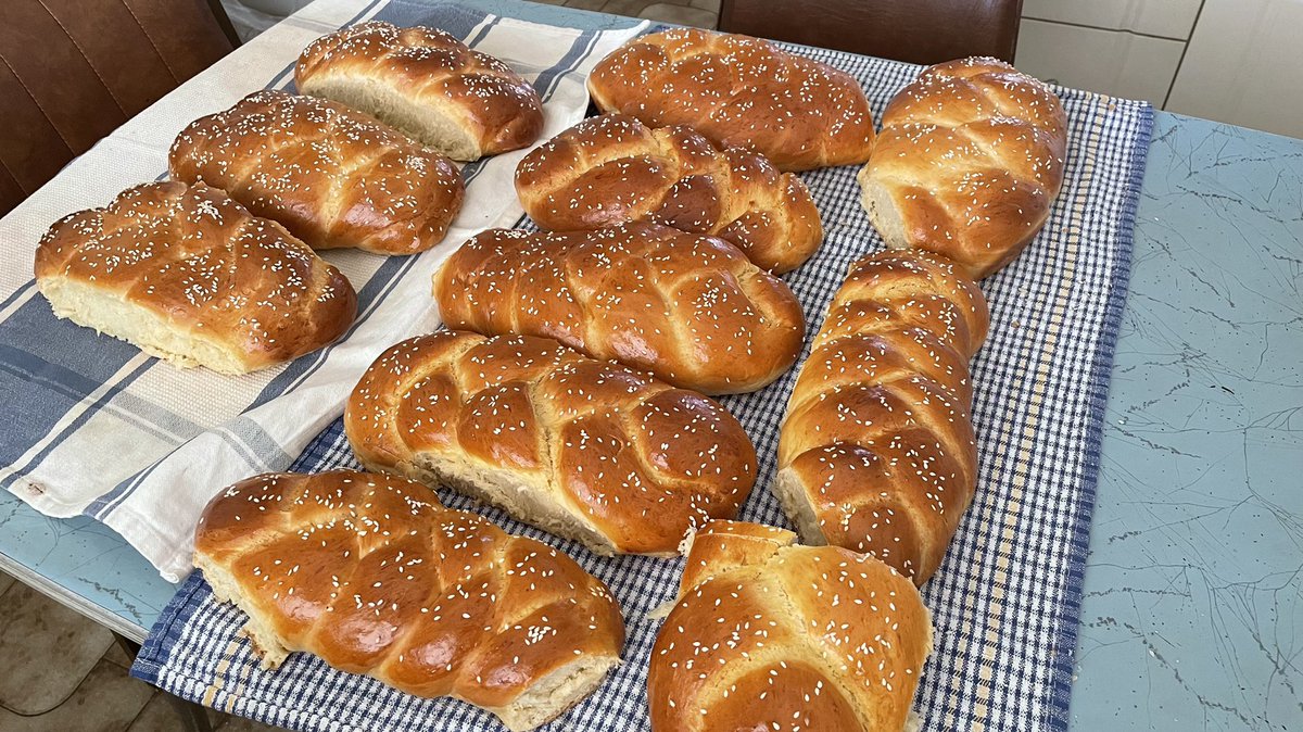ProfitProphetIn's tweet image. Orthodox Easter tsoureki baking complete ✅