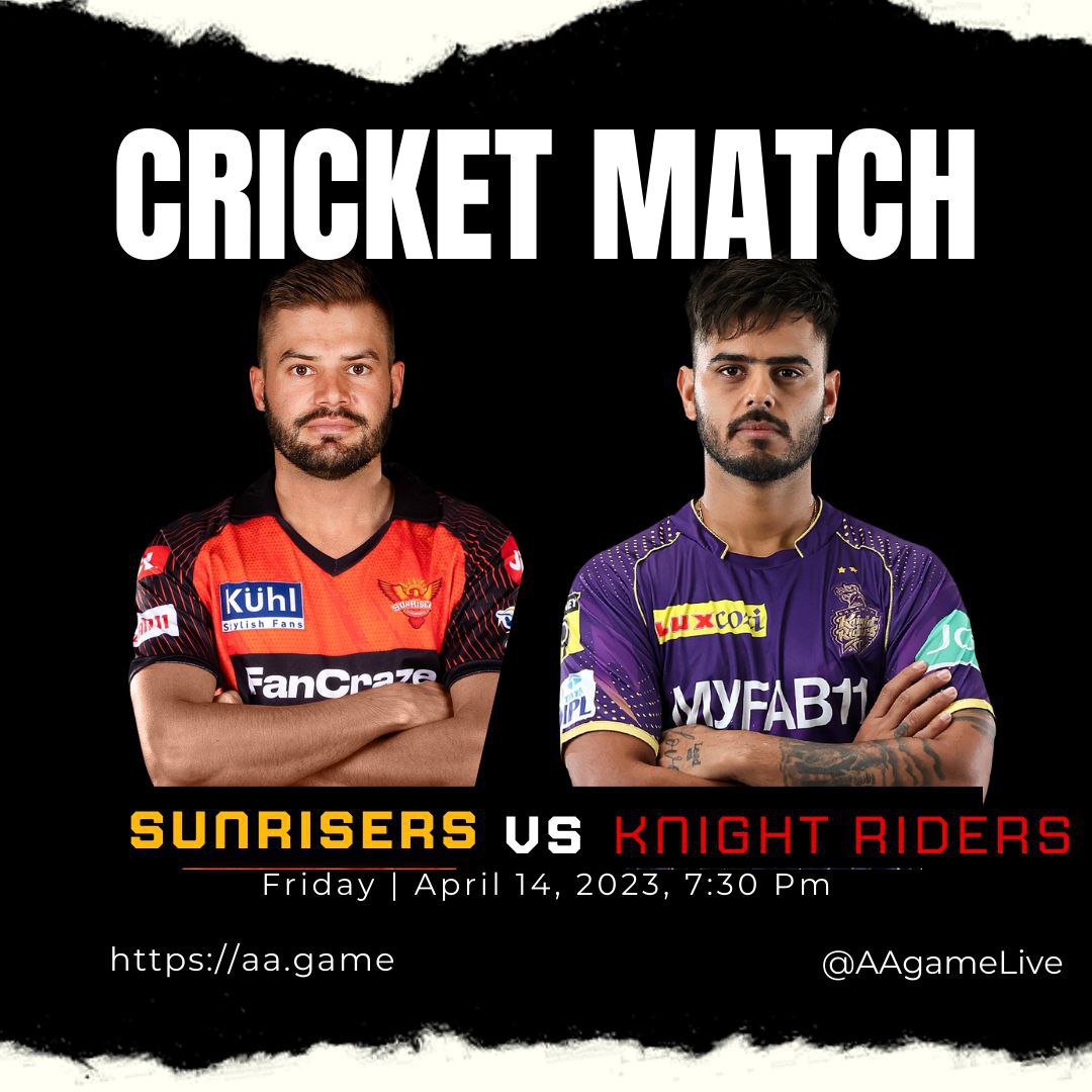 officialaagame's tweet photo. IPL2023 CRICKET MATCH
SunriserVSnightrider
Don't miss out! live @AAgameLive 👀

Telegram👉 https://t.co/q7gNJSUSa4
Facebook👉 https://t.co/jLXzw6bQ00
Instagram:  https://t.co/W2HKcJ7Dc6
click here👇
https://t.co/L5QTW4AZDT
#sunrisersVSknightriders #aagame #sportindia #cricket https://t.co/eTEuHA6Q2N