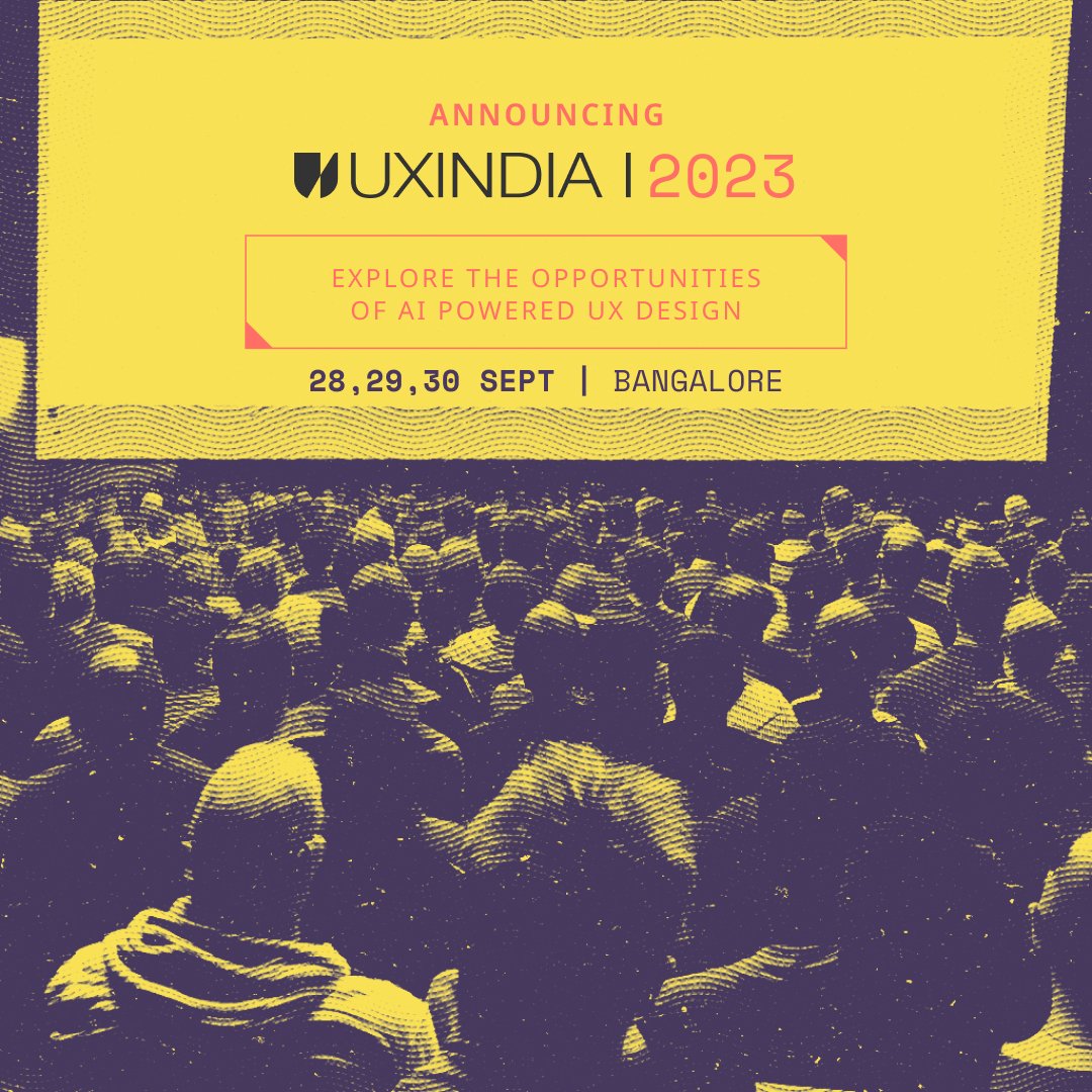 umodesignschool's tweet photo. Save the date! #UXIndia is back for its 19th edition on Sept 28, 29 &amp; 30, 2023 in Bengaluru, exploring the exciting intersection of AI and UX Design. Don't miss this must-attend event! 
https://t.co/mxNuw2Fswh
#UXI23 #UMODesign #AIUX #UXDesign #UserExperience #UXConference https://t.co/rZz4YDdUgc