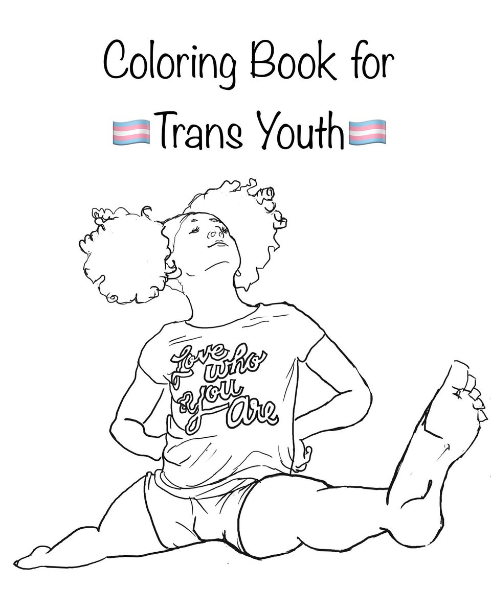 Making a #ColoringBook for #TransYouth. DM if you’re a #TransKid and want to be featured in the book!