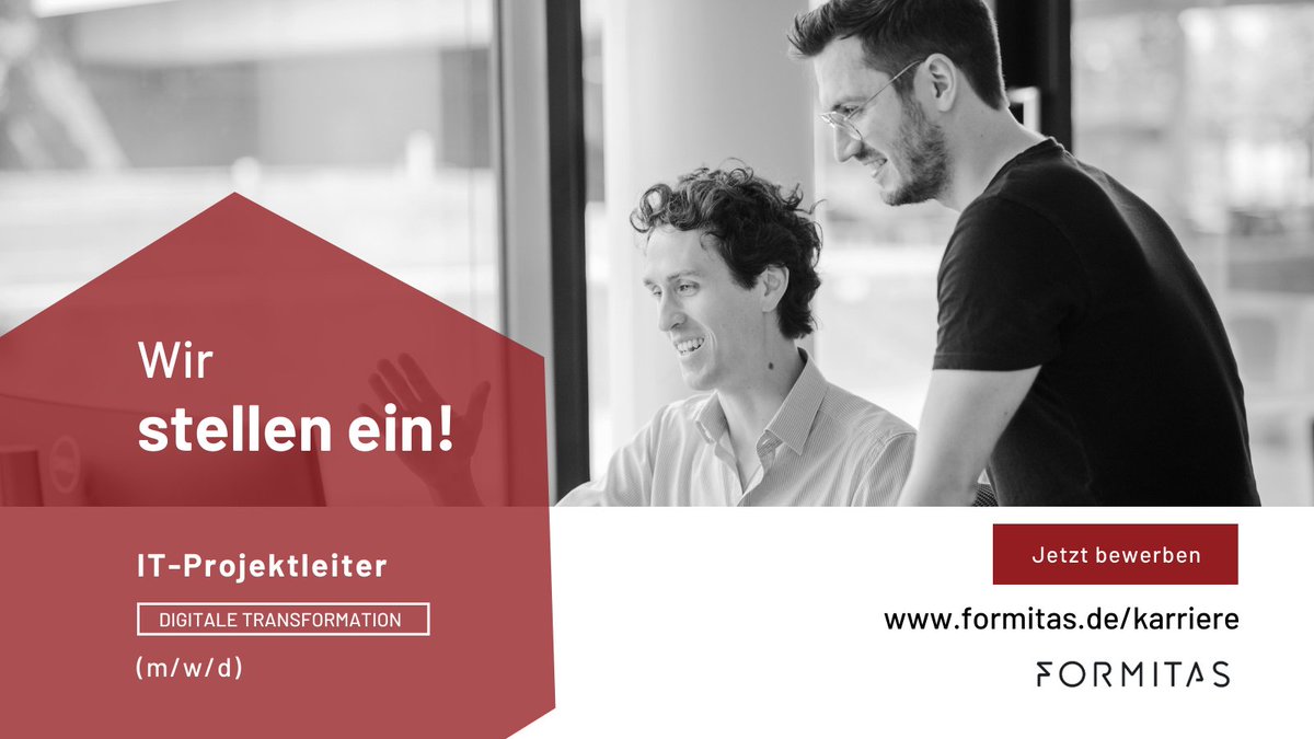 formitas_de's tweet image. Wir suchen dich als IT-Projektleiter! Hast Du Spaß an kreativer Arbeit in einem Team, das etwas bewegen will? Dann bewirb dich jetzt: formitas.de/karriere #Job #it #itprojektleiter #informatik #wirtschaftsinformatik #teamformitas #wirsuchendich #jobsuche #karriere #jobangebot
