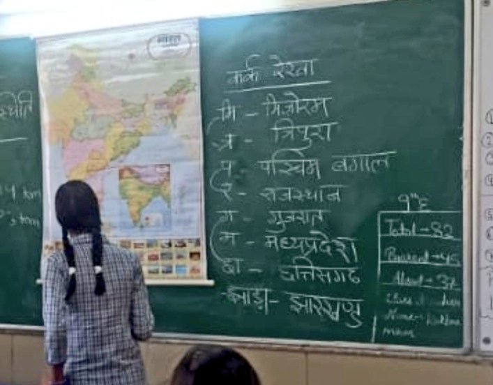 shreyajain08's tweet photo. "A Teachers Is A Compass That Activates The Magnets Of Curiosity, Knowledge &amp; Wisdom In The Pupils"

A strong #connect

Ms. Sunita creating the HOOK among her students with her innovative teaching strategies, low cost TLMs and peer learning environment.

#Makinglearningeasy https://t.co/WRBdx97GmB