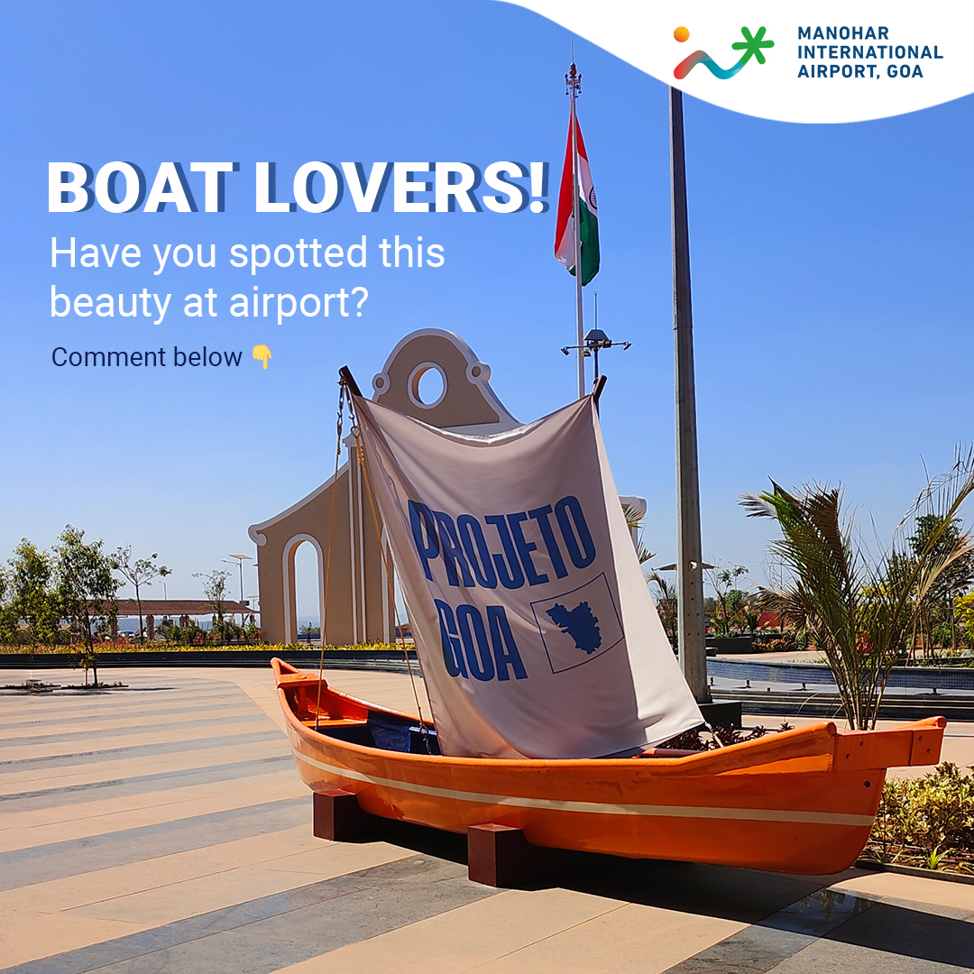 miagoaairport's tweet photo. Comment below with a ⛵ and the location of this boat at the airport.
@DelhiAirport @RGIAHyd @TourismGoa
#goxlive #ManoharInternationalAirport #Goa #miagoaairport #gox #feelgoa https://t.co/FYJBPGg4Kx