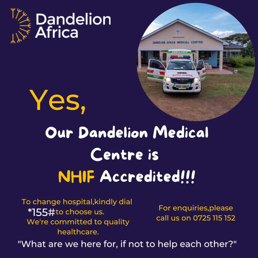 DandelionAfrica's tweet photo. You can now choose us as your hospital of choice.
Kindly Dial *155# to make it happen .
#HealthforAll #DMC  #affordablehealthcare 

In the meantime, join us in celebrating this major milestone!
@nhifkenya @WendoAszed @Harkarmosh  @SWuodi @Missnderitu https://t.co/Smfi53f3IU