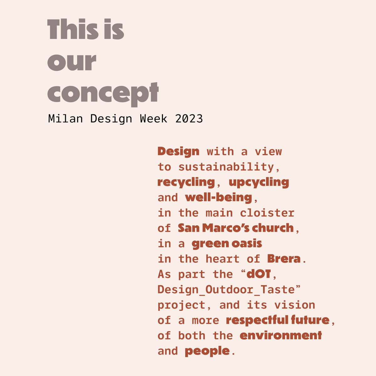 NewLifeContract's tweet photo. We invite you to discover our sustainability

Milan Design Week 2023
APRIL 18th - 23rd

Brera, Via e Piazza S.Marco 2
From 11am to 11pm

#recycling #upcycling #dOT2023 #wellbeing #Breradesigndistrict #Vgcrea #fuorisalone2023 #MDW #BDD #enspace https://t.co/aThPBupTIo