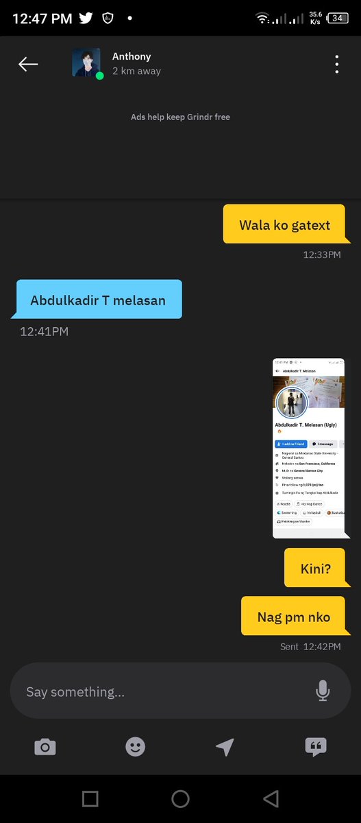 AlterCalumpang's tweet photo. From Calumpang maldito ka masyado 

#Grindr https://t.co/KF3e1GYG9P