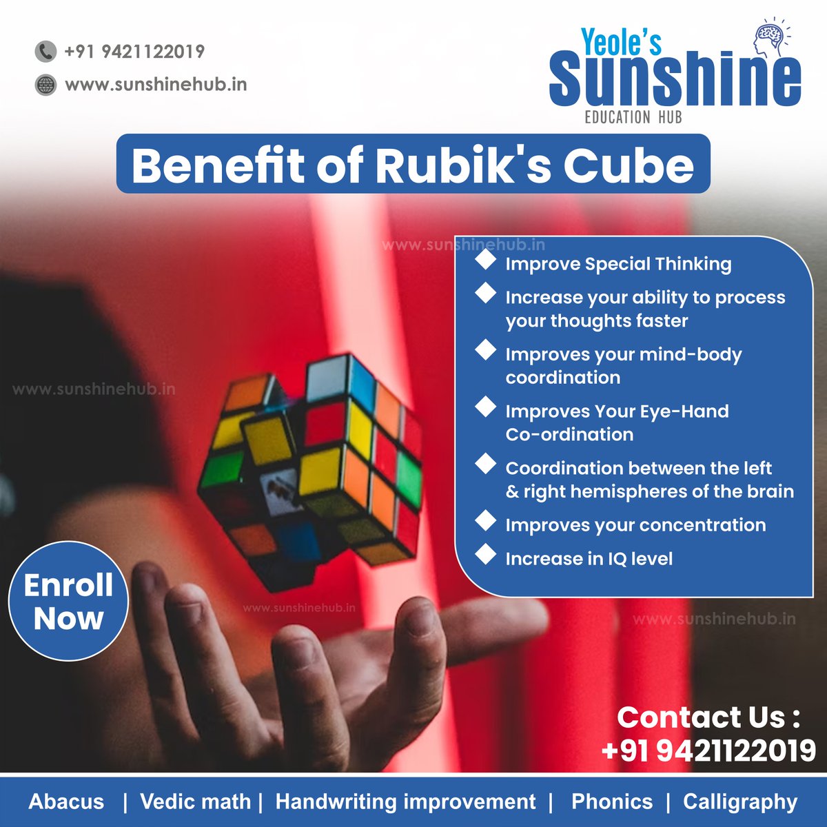 jayesh0801's tweet photo. Benefit of Rubik's Cube
◆ Improve Special Thinking
◆ Increase your ability to process your thoughts faster
◆ Improves your mind-body  coordination
◆ Improves Your Eye-Hand Co-ordination
◆ Coordination between the left &amp; right hemispheres of the brain https://t.co/URxsITIds8