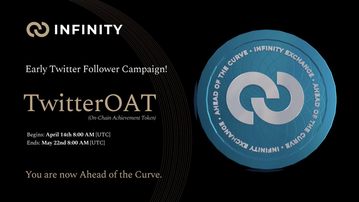 Join our early Twitter community &amp; learn about how @InfinityMaxima is building the #FutureofFinance

Prove you were #AheadofTheCurve by following the link &amp; joining our mission #ToInfinityandBeyond with our first #GalxeOAT 

Click here: galxe.com/infinity/campa…

#HyFi #IFS #DeFi