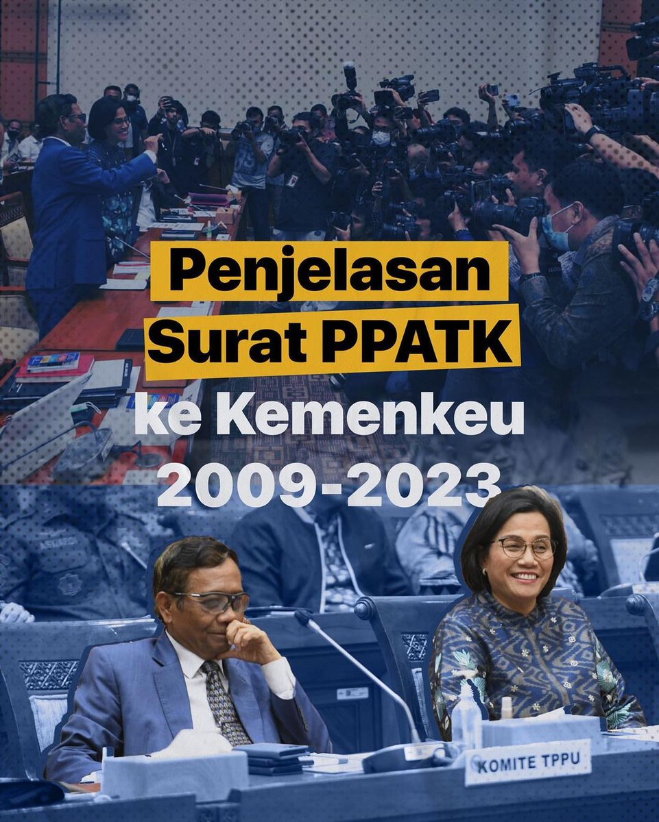 RestuningGusti's tweet photo. Tidak ada perbedaan data antara Menkopolhukam dan Menkeu terkait transaksi agregat Rp349 T karena berasal dari sumber yang sama yaitu PPATK. Hal ini disampaikan oleh Menkeu dan Menkopolhukam dalam RDPU dengan Komisi III DPR RI tanggal 11 April 2023. https://t.co/fSu2mMi8hu