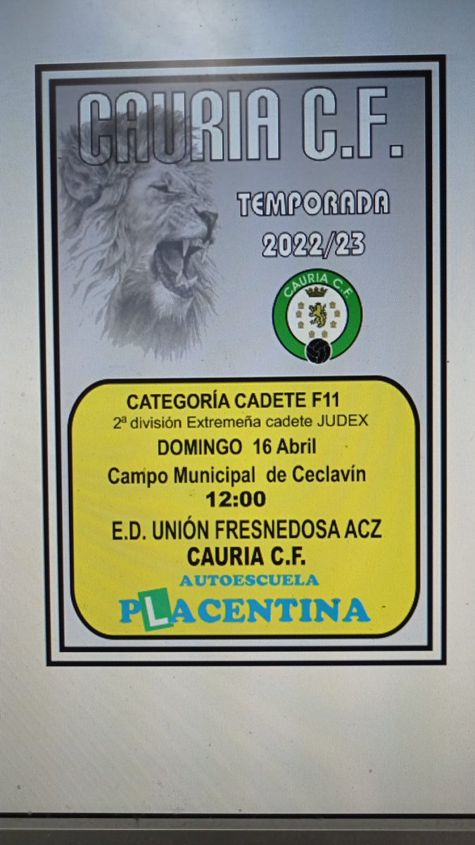 CAURIA C.F TECNIFICACIÓN Y VALORES tweet media