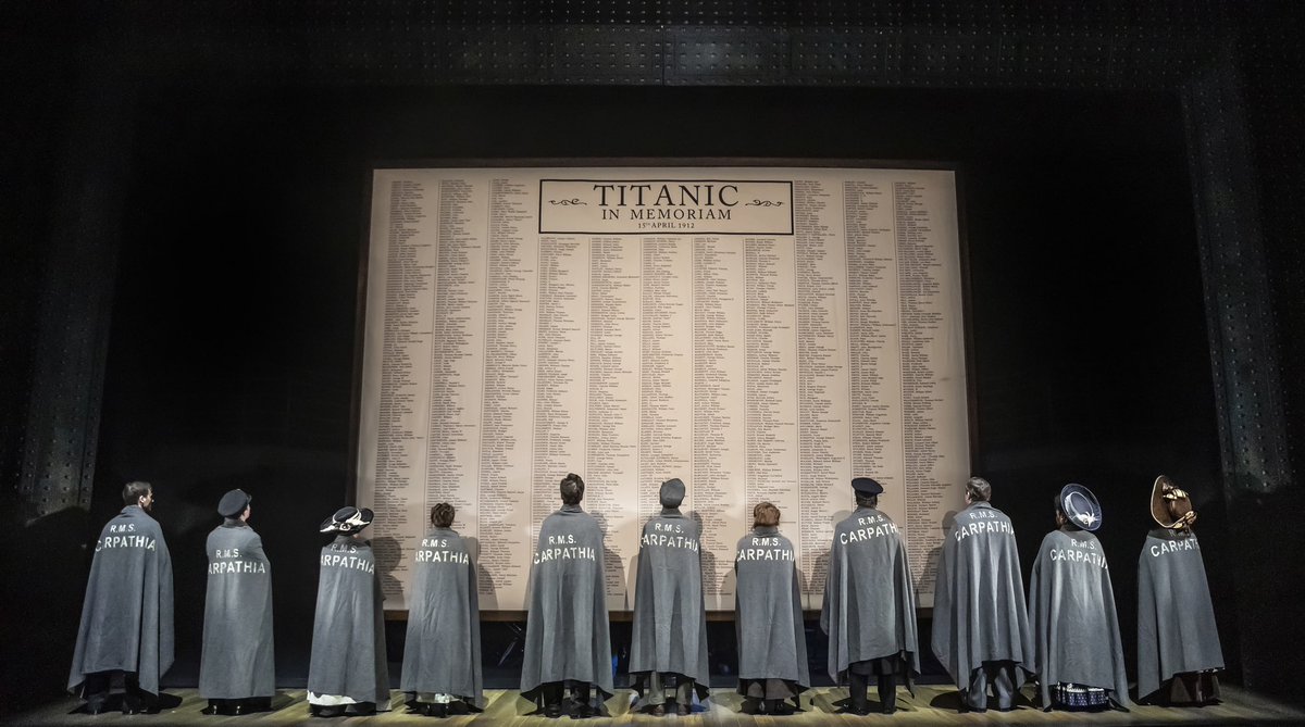 In the final hours of 14th April 1912 the RMS Titanic, on her maiden voyage from Southampton to New York, collided with an iceberg and 'the unsinkable ship' slowly sank.
Today we dedicate our performance to the 1,522 men, women and children lost their lives. 

#TitanicMusical