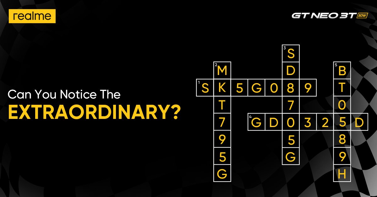 realmeIndia's tweet photo. Spot The Ultra-Fast! ⚡💨
Can you guess which Extraordinary Performer we are talking about? Is it 1? or 2? or...?
Identify quickly and let us know!
#GTNeo3T #NeoSpeedAwakens
Know more: https://t.co/eAJLc4Nw4i https://t.co/IVDbURVLXq